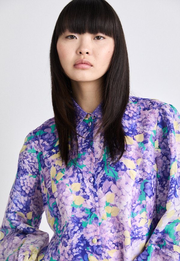 Shirt dress - berry2