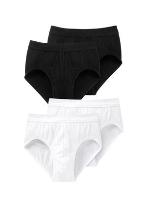 4-PACK AUTHENTIC - Slip - schwarz weiss