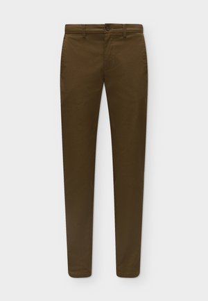 Lindbergh, AOP SUPERFLEX CHINO PANTS - Nohavice chinos - deep brown