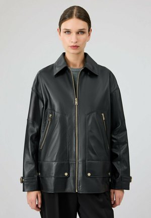 ROSALIN - Veste en cuir - black