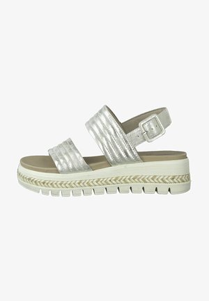 Platform sandals - cloudy gold