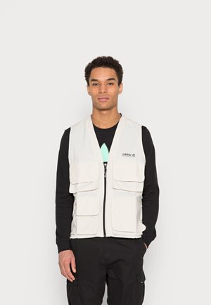 Urban Classics Weste Black/whitesand/weiu00df