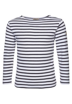 Armor lux LOCTUDY MARINIÈRE - Camiseta de manga larga - blanc/navire