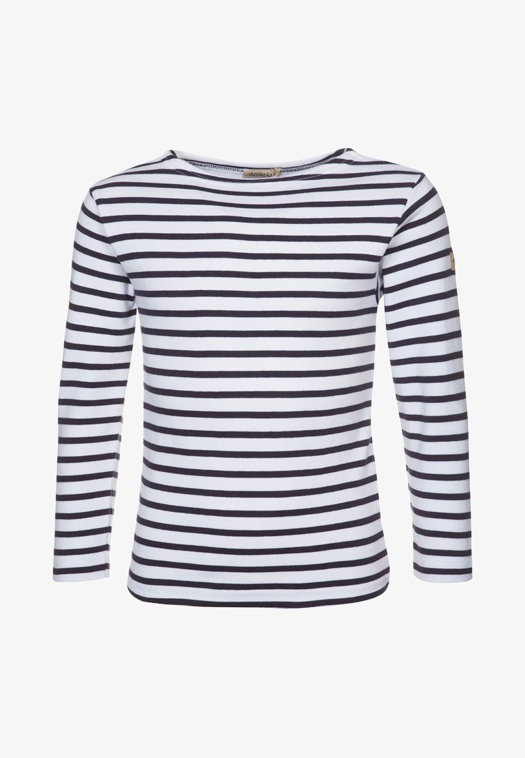 Armor lux LOCTUDY MARINIÈRE - Langærmet T-shirt - blanc/navire