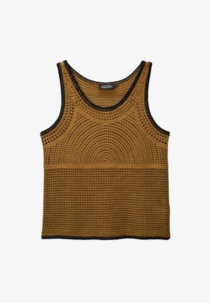 EN CROCHET - Débardeur - vieil or