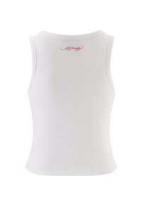 Ed Hardy PARTY RHINESTONE CROPPED - Top - white