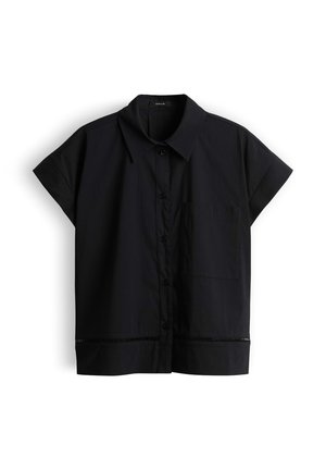 OPUS, RELAXED FIT SMOOTH TOUCH - Camicia - black