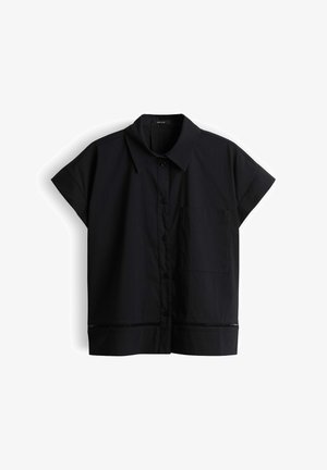 OPUS, RELAXED FIT SMOOTH TOUCH - Camicia - black