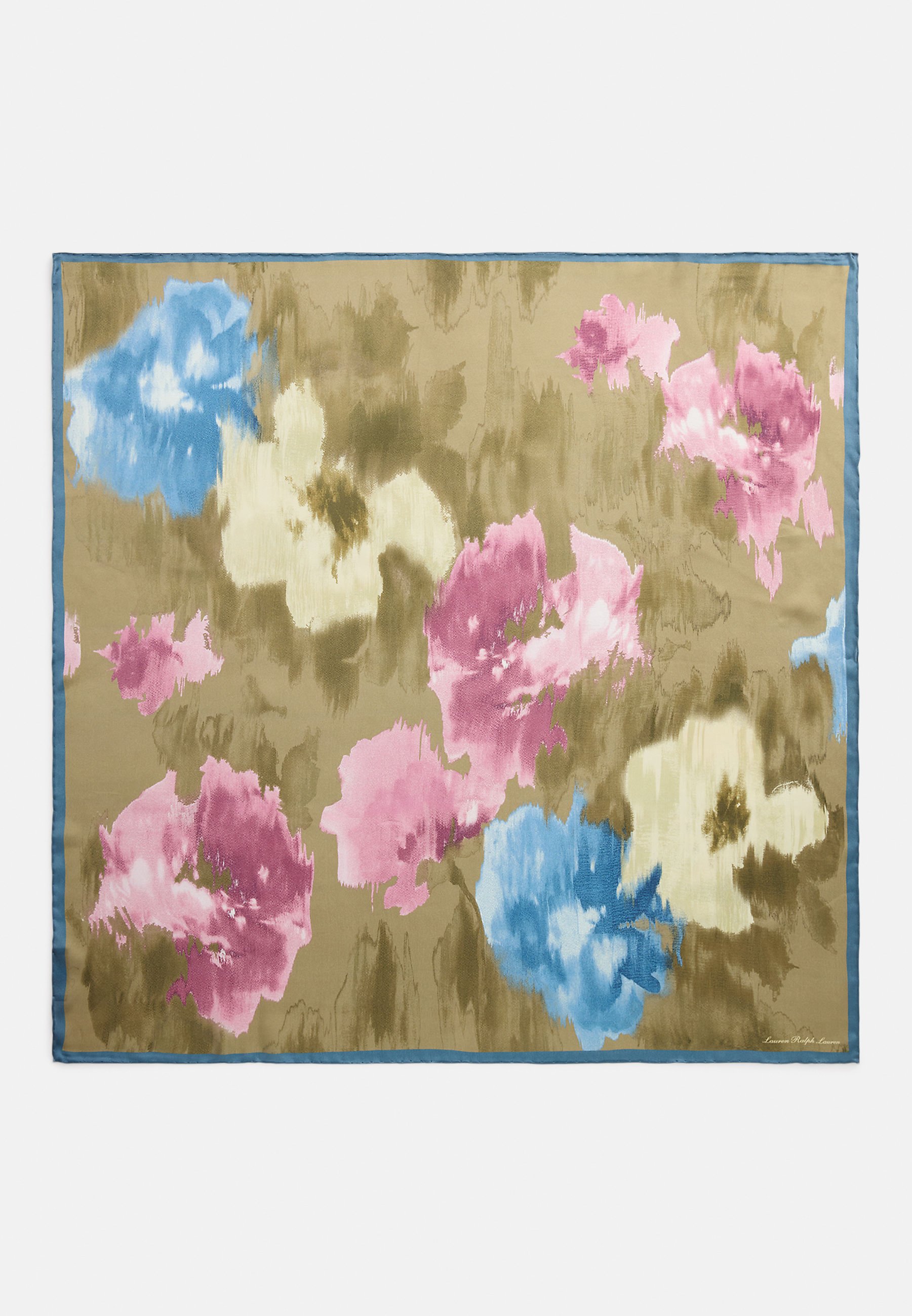 Lauren Ralph Lauren FLORAL SILK SATIN SQUARE SCARF Foulard