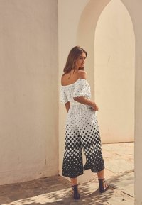 Next OFF SHOULDER - Jumpsuit - white black