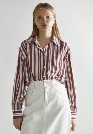 CLASSIC - Camicia - burgundy stripe