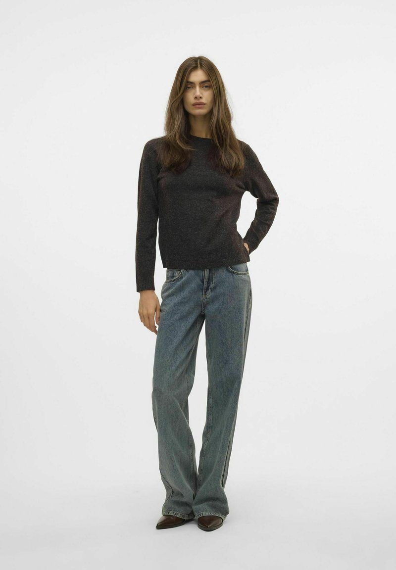 Vero Moda VMDOFFY O-NECK Jumper chocolate torte/brown Zalando