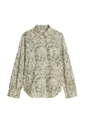 Marc O'Polo, BLOUSE, A-SHAPE, GATHERED SLEEVES, KENT COLLAR, PRINT - Πουκαμίσα με κουμπιά - multi/ fresh sage