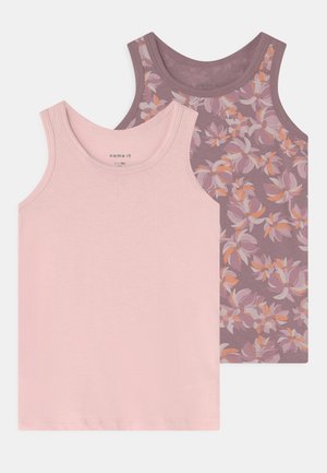 NAME IT Mädchen Tank Top 2er Set Mit Blumenmuster - Weiche Unterwäsche