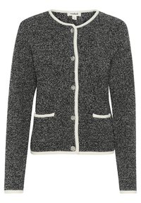 SLMusling - Neuletakki - black melange