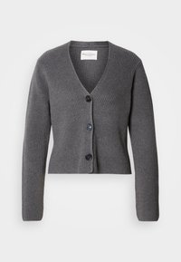 LONGSLEEVE, V-NECK - Kardigan - warm granite melange