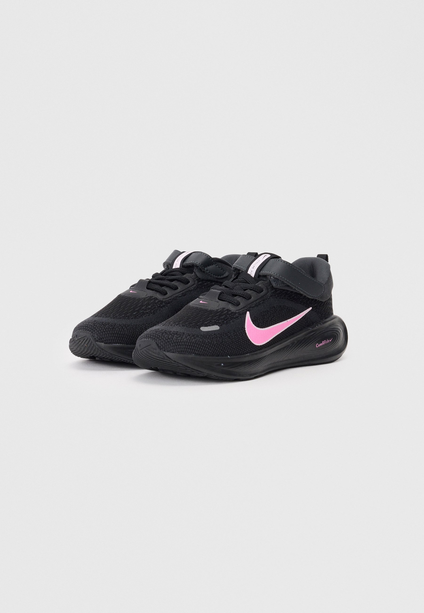 womens black nike shoes with pink swoosh