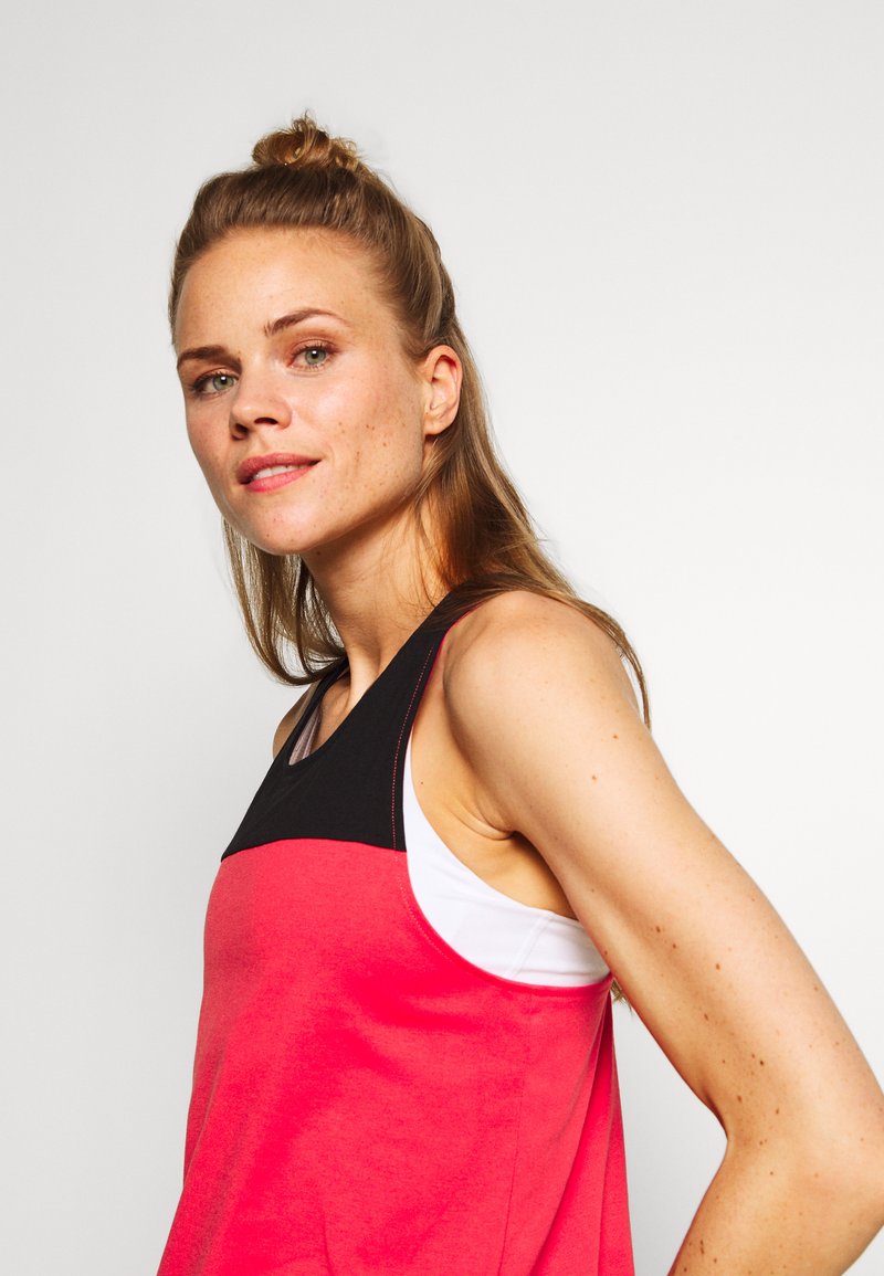 The North Face Womens North Dome Tank Top Cayenne Red Black Coral Zalando De