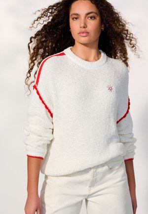 Next, Maglione - white red tipped