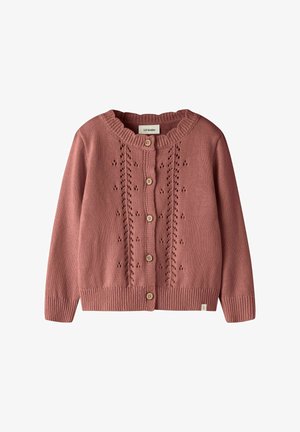 Lil' Atelier, KNITTED CARDIGAN REGULAR FIT - Gilet - withered rose