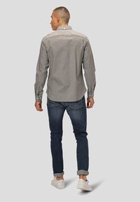 Clean Cut Copenhagen OXFORD STRETCH PLAIN - Button down-skjorte - light grey mel