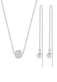 Elli SPARKLING BASIC SET - MIT KRISTALLEN VON SWAROVSKI® - Ohrringe - silberfarben