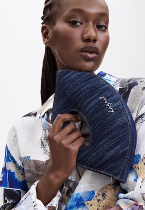 Desigual, SMALL DENIM BAG - Ülerinna-kott - blue