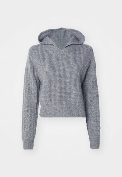 Victoria Beckham HOODED - Pullover - grey