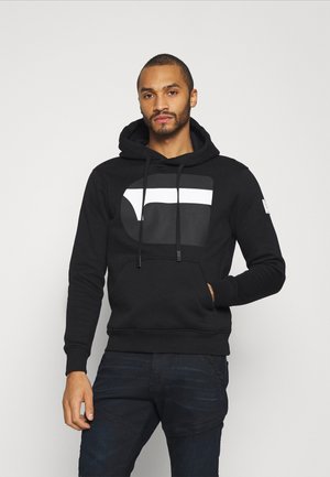 G RAW - Felpa con cappuccio - dark black