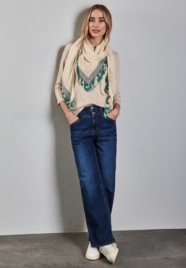 DREIECK MIT STRUKTUR - Schal - beige