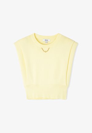 Ipekyol CHAIN ACCESSORY - T-shirt print - yellow