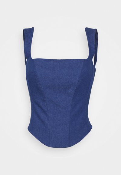 Sara Battaglia SQUARED - Μπλούζα - blue denim