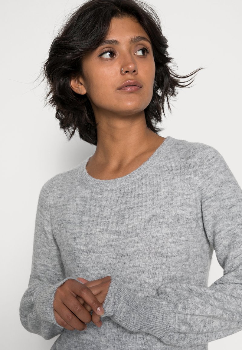 Damen Freizeitkleider | Vero Moda Strickkleid light grey melange/hellgrau-meliert - NB03930 Damen Freizeitkleider | Vero Moda Strickkleid light grey melange/hellgrau-meliert - NB03930