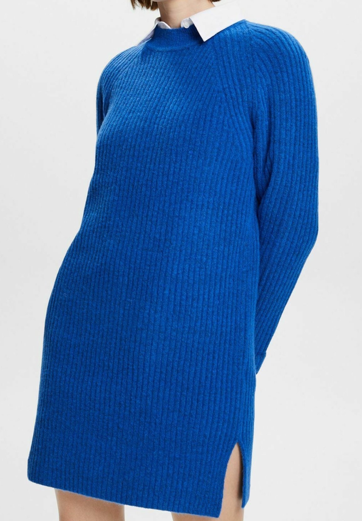 Esprit Strickkleid blue/blau (Pre-owned) Zalando