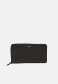 BOSS - ALYCE TRAVEL WALLET - Piniginė - black Miniatiūros vaizdas 1