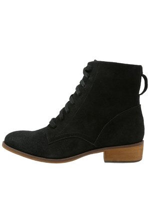Lace-up ankle boots - black