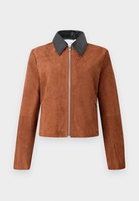 SHILOH JACKET - Leather jacket - tortoise shell