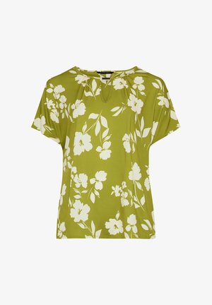 Evans, PLUS SIZE CASUAL TOPS - T-shirts print - green
