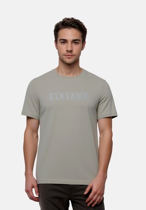 FINN KURZARM - T-Shirt print - dunkelgrau