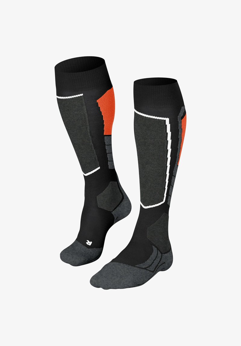 FALKE SK2 Skiing medium cushioning - Kniestrümpfe - black