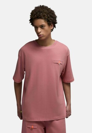 Saē, T-SHIRT AICHI VIEUX ROSE HOMME - T-shirt basique - rose
