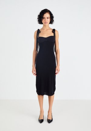 GIRLS GOT GLAM SLIP - Jersey dress - black