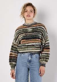 Apricot SPACE DYE STRIPE FLUFFY - Maglione - green