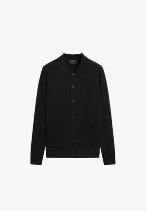 Massimo Dutti, Cardigan - metallic black