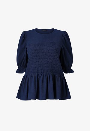 Ellos Plus collection, OBERTEIL MIT SMOK. - Blouse - blue