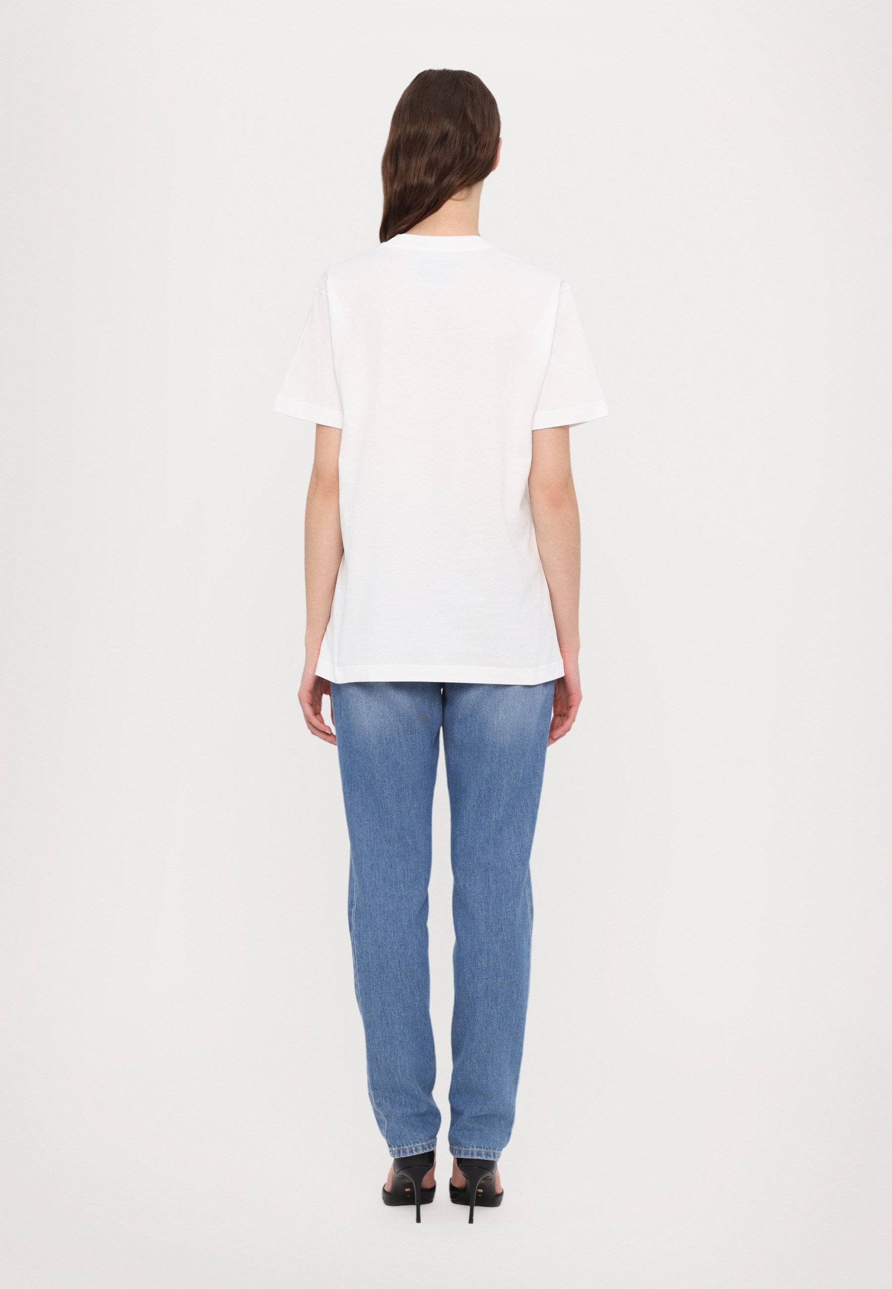 【MOSCHINO】 オーガニックジャージーTシャツ It's Up To You MOSCHINO IT'S UP TO YOU - T-shirt con stampa - fantasia