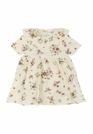 Jersey dress - white swan aop