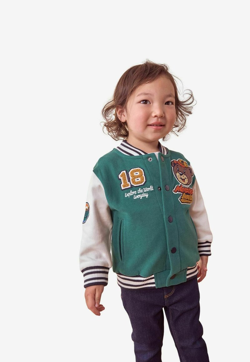 Next VARSITY - Bomber bunda - dark green