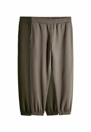 REGULAR FIT - 2 PACK CUFFED  - Pantaloni sportivi - khaki green taupe brown