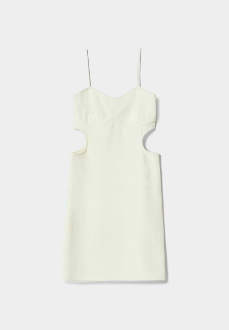 Bershka Gebreide jurk wit Bershka Gebreide jurk wit